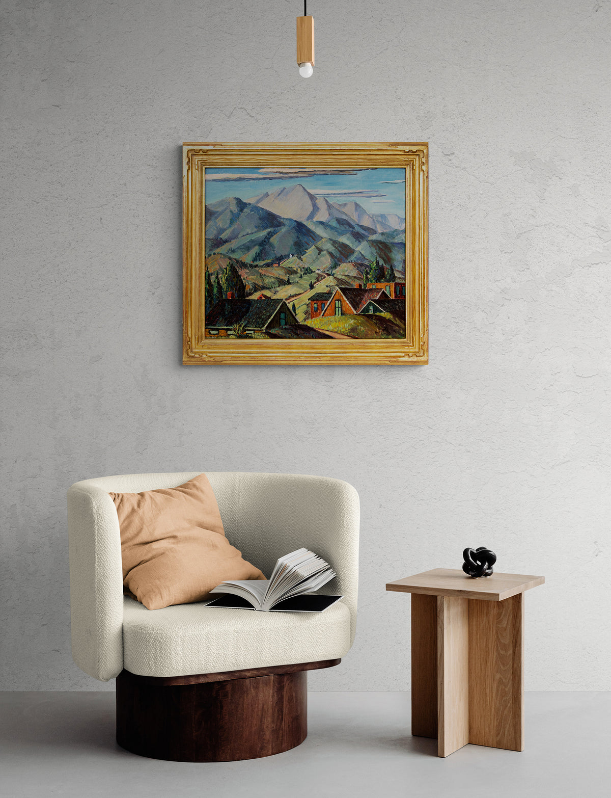 Untitled (Manitou Colorado with Pikes Peak View), Painting, circa 1928-1929