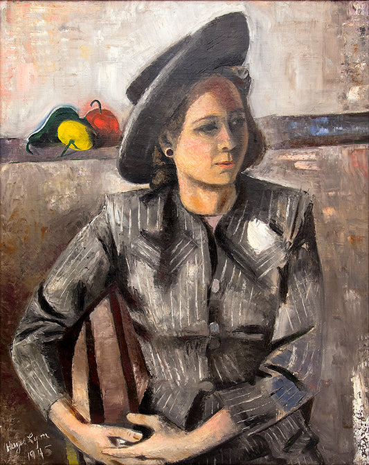 Untitled (Portrait of Bessy Lyon, Artist's Wife), Painting, 1945
