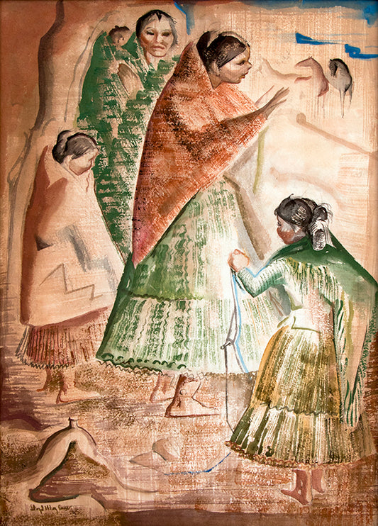 Untitled (Navajo Family), Painting