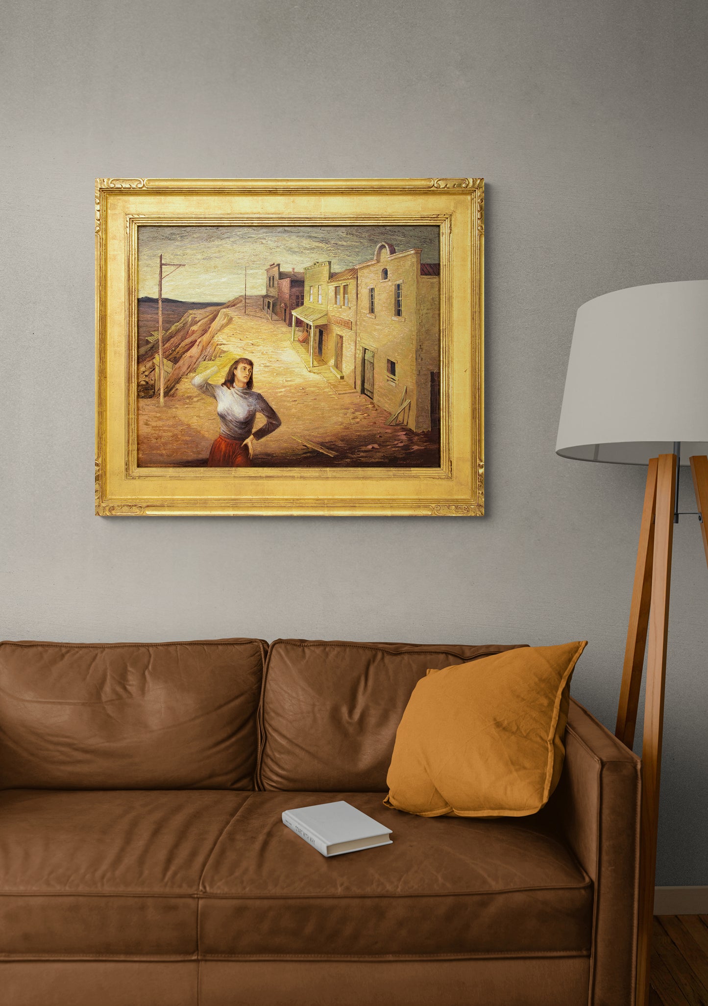 Deserted Street, Painting, dated 1946