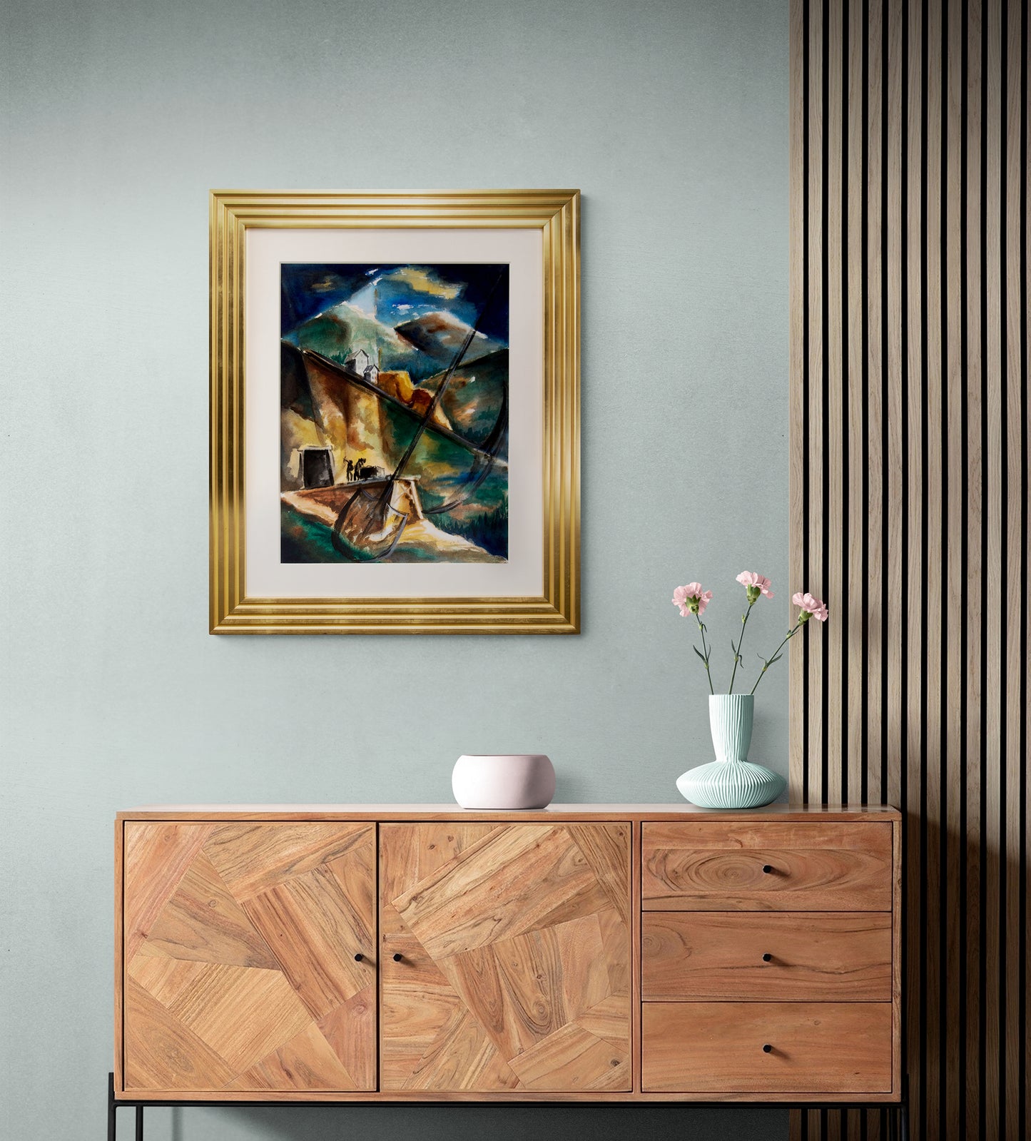 Untitled (Old Mine and Houses, Cortez Colorado), Painting