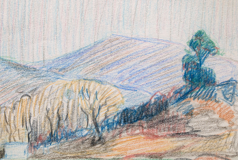 Untitled (Fall Landscape), Drawing
