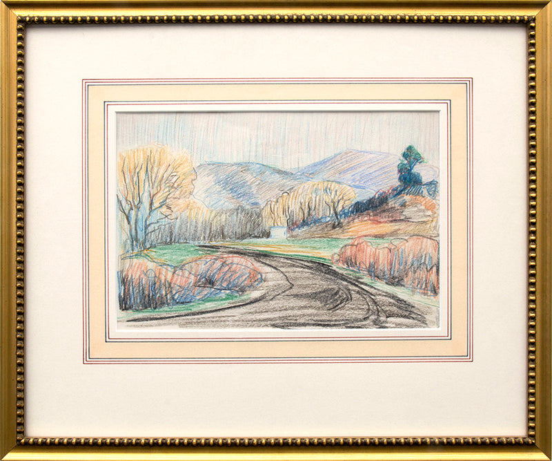 Untitled (Fall Landscape), Drawing