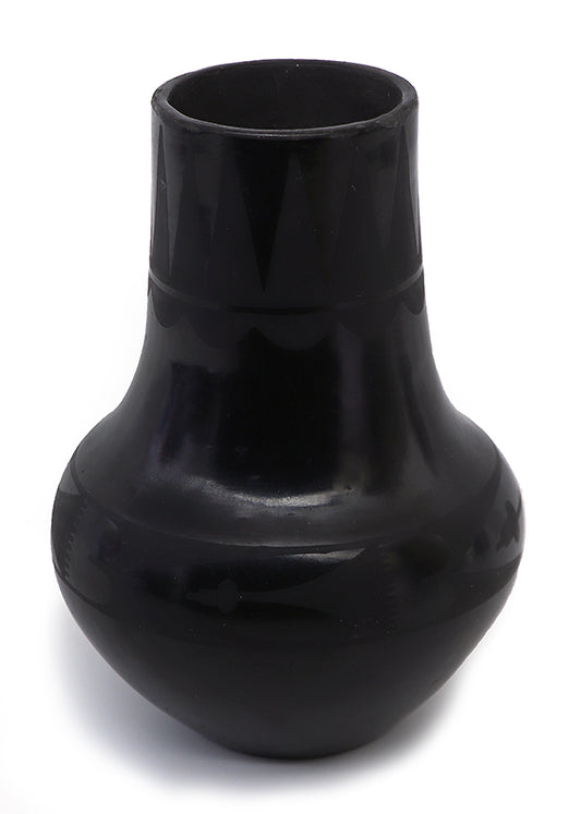 Maria Martinez (1887-1980), San Ildefonso artwork for sale. Blackware Pottery Jar, circa 1930, Denver, Colorado, Art Gallery)