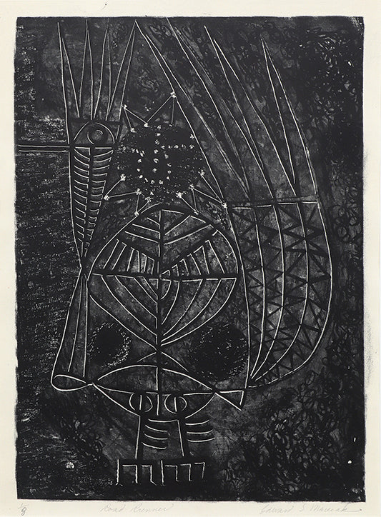 Road Runner (Abstract in Black and White), Print, 1948