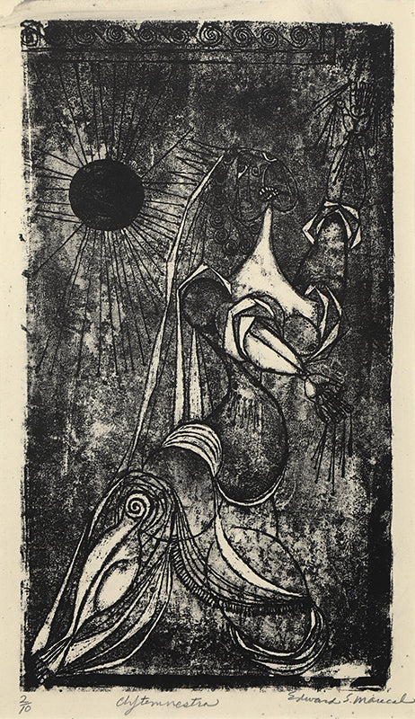 Clytemnestra (Abstracted Portrait of a Woman), Print, 1948