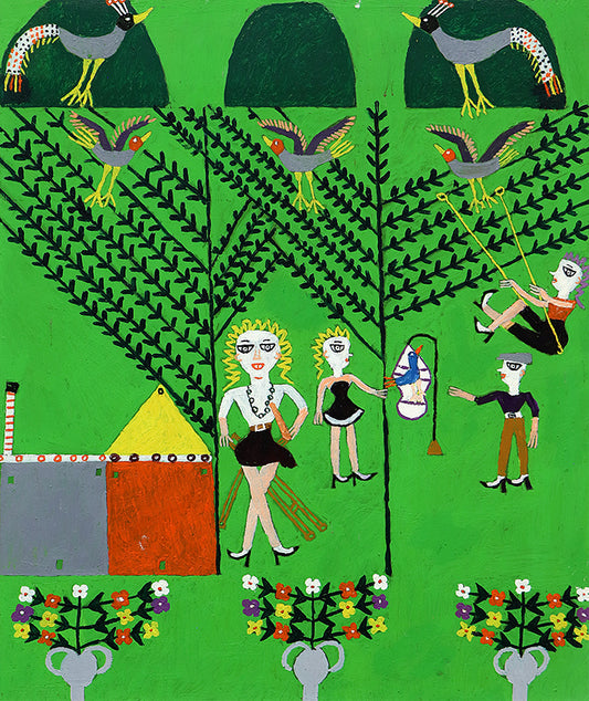 Girl on Swing (San Luis Potosi, Mexico), Painting, 1953-1965