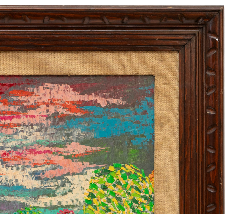 Untitled (Artist with his Sons in a Park, Denver, Colorado), Painting, circa 1980