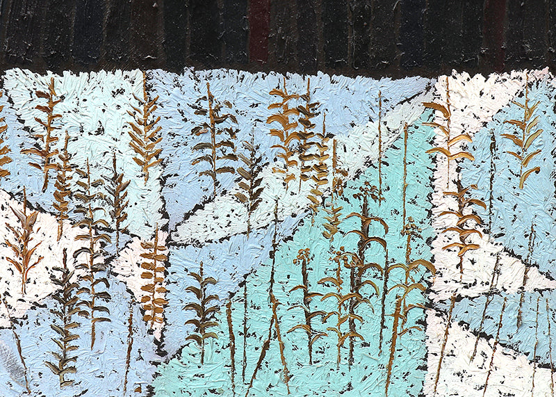 Winter Witch # 2 (Abstracted Woman and Town), Painting, 1984