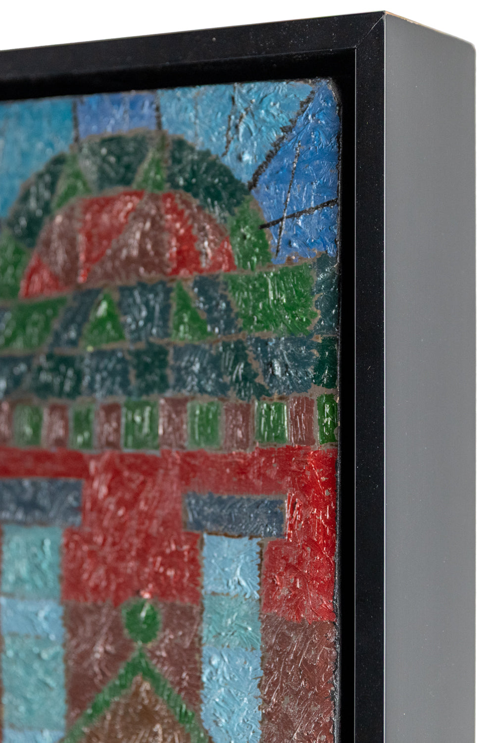Winter Witch # 2 (Abstracted Woman and Town), Painting, dated 1984
