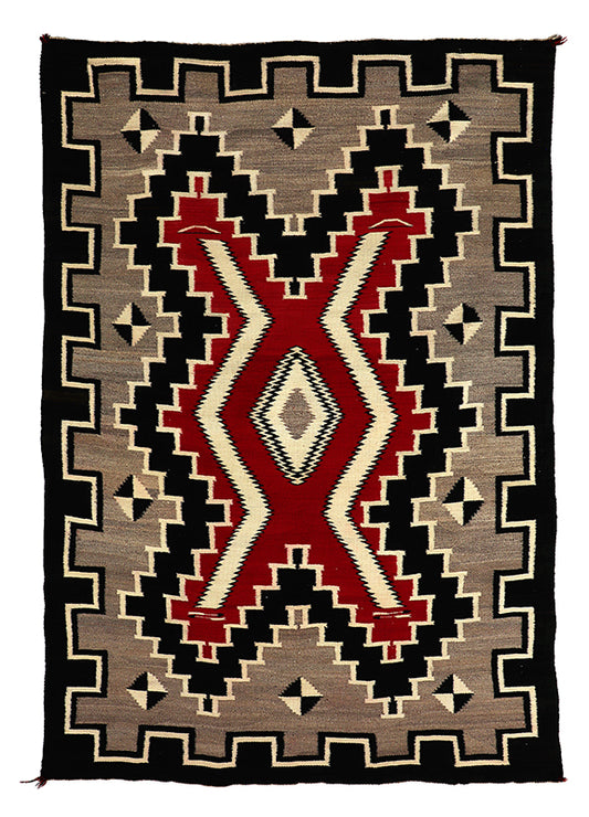 Ganado Trading Post Pictorial Weaving, circa 1930