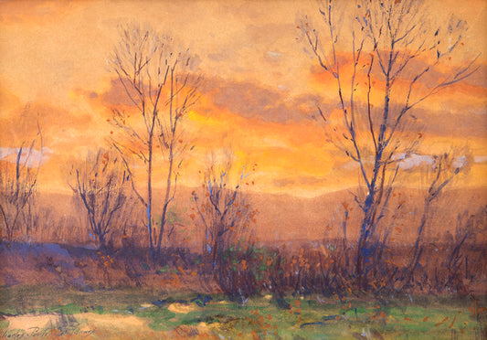 Untitled (Sunset, Along the Front Range, Colorado), Painting, circa 1900