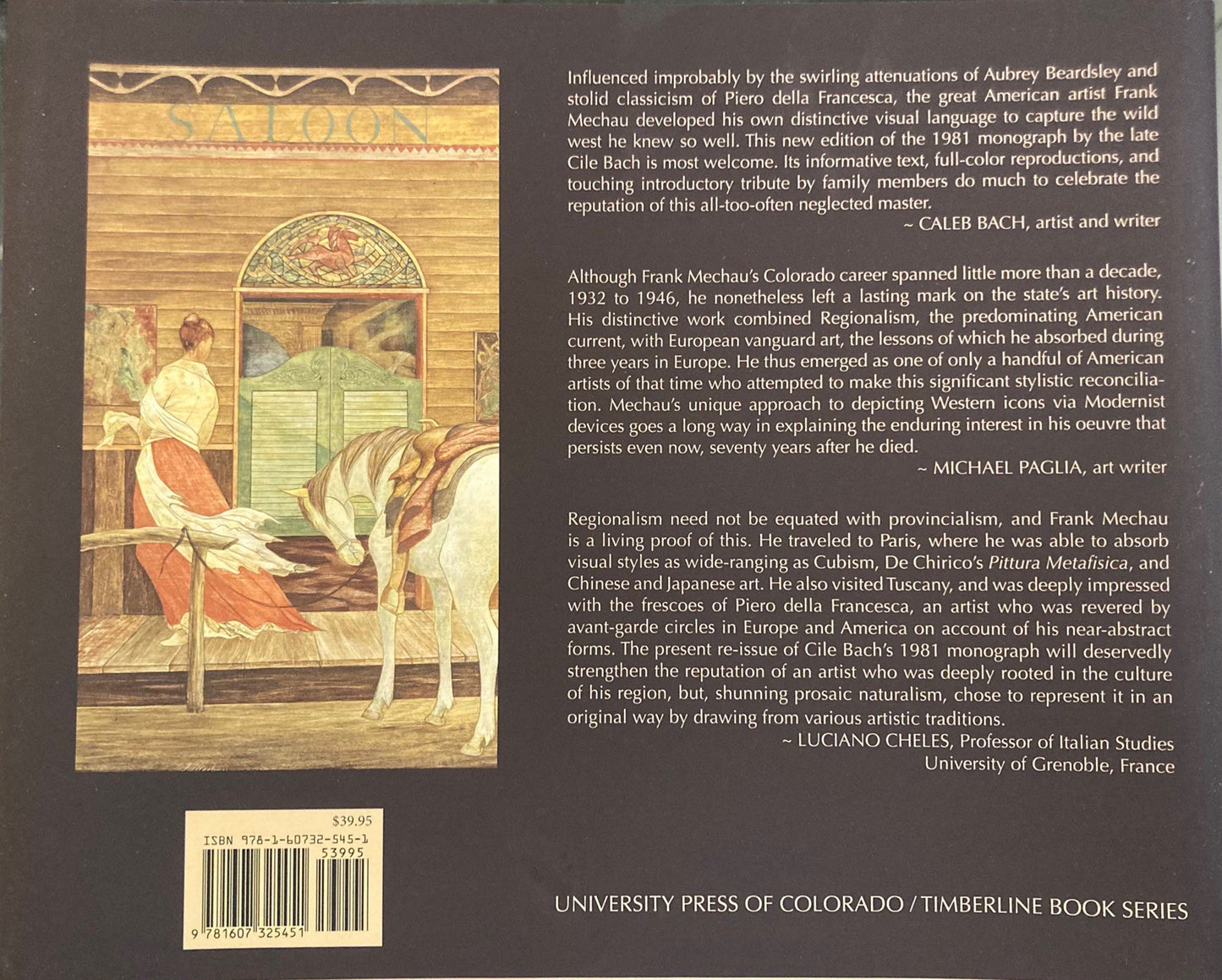 Frank Mechau - Artist of Colorado by Cile M. Bach, Book, copyright 2016