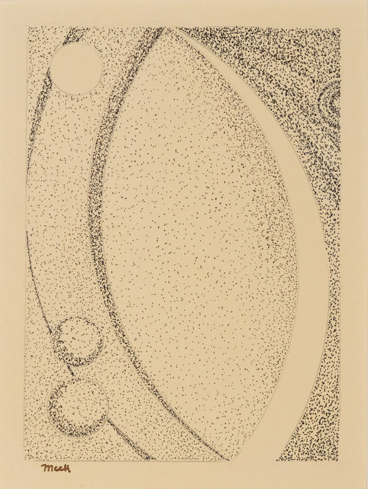 Untitled (Abstract in Black, Gray, and Beige), Drawing