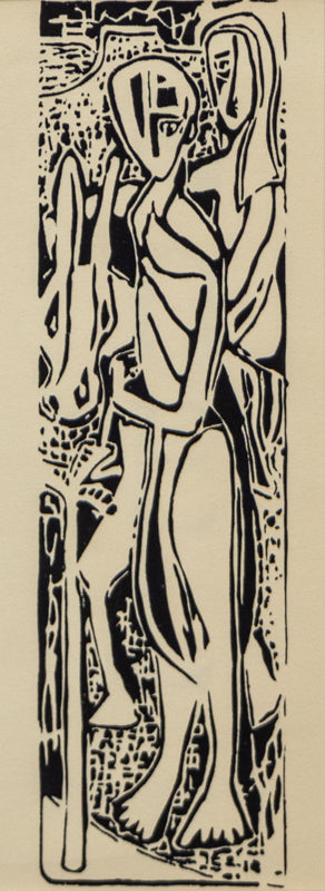 Untitled (Noel Card), Woodblock