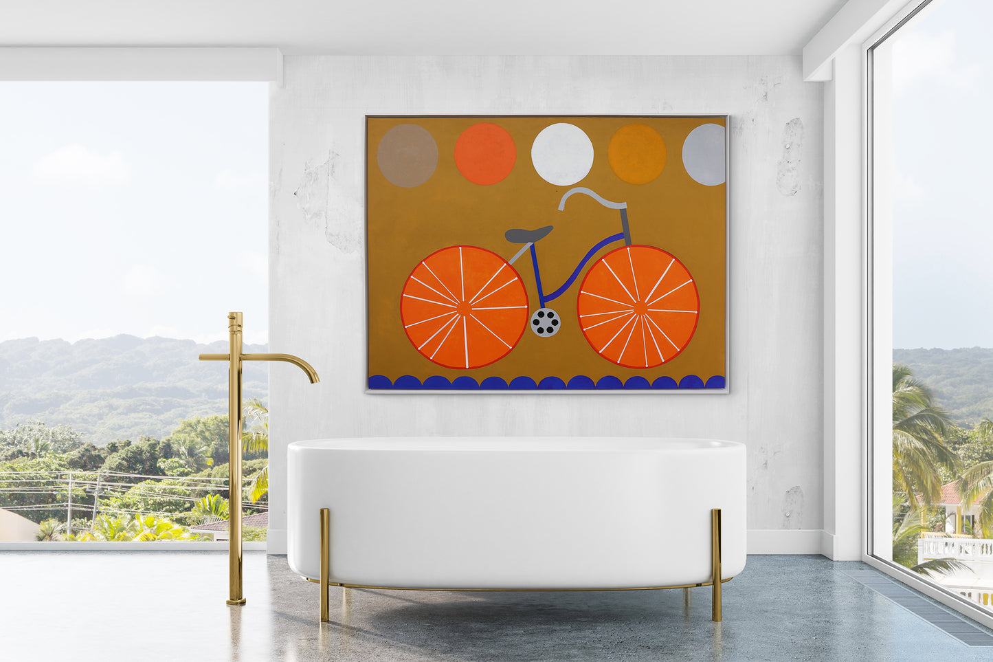 Untitled (Blue Bicycle with Orange Wheels), , circa 1960-1970