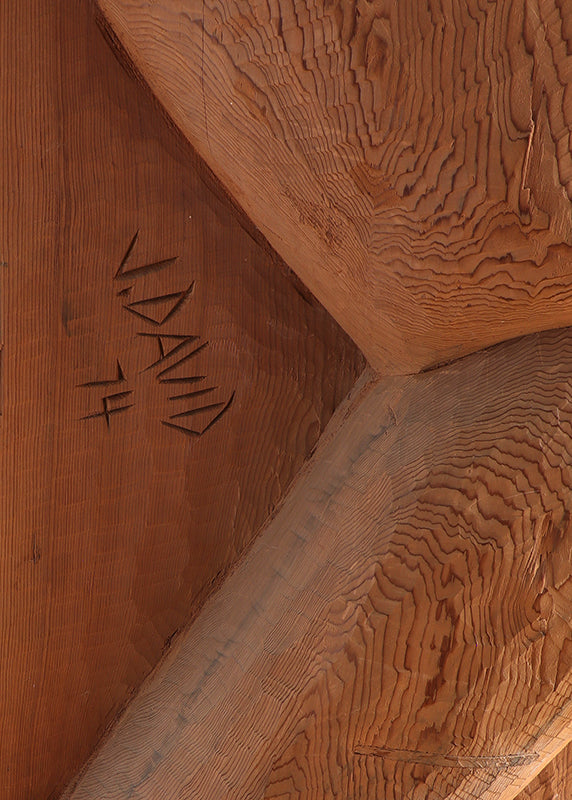 Carved Totem Pole, dated 1974