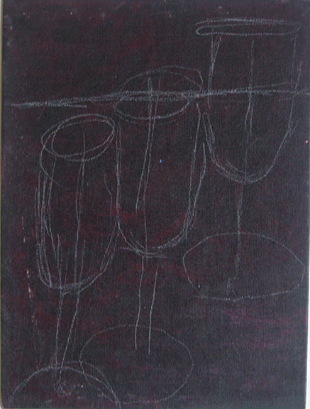 Untitled (Three Wine Glasses), Painting