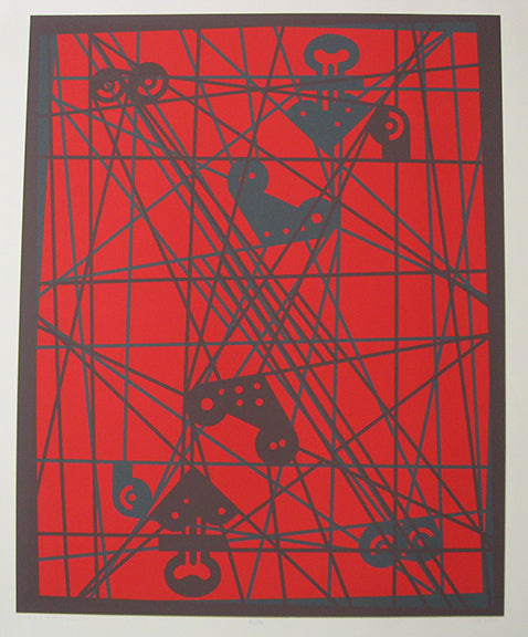 Rigging Over Red Sky, Print
