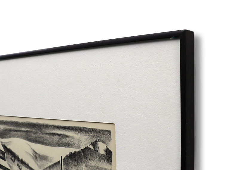 Mine Near Continental Divide (Mine with Mountains), Print, 1933