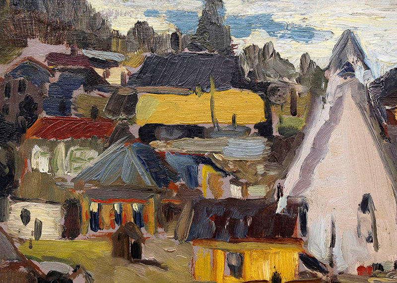 Colorado Mountain Town, Painting, 1920-1940