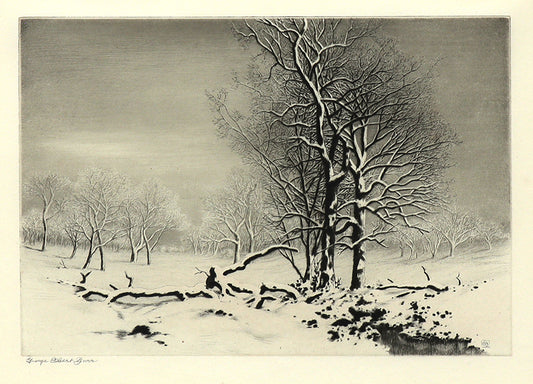 Winter No. 2 (Winter Landscape with Trees), Print, circa 1920