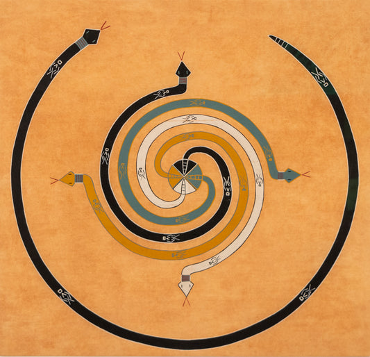 Memory Aid, Whirling Snakes or Whirling Mountain, circa 1980