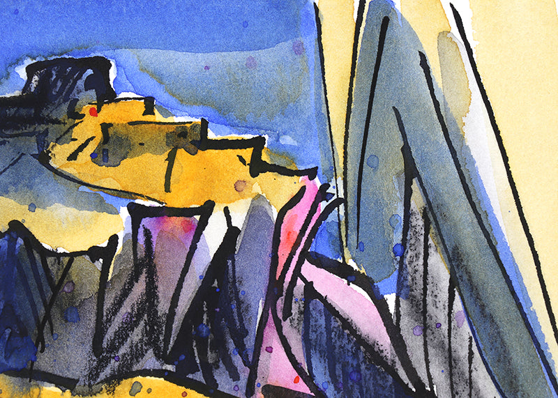 Walpi #1 (Hopi Village on First Mesa, Arizona), Painting, dated 2001