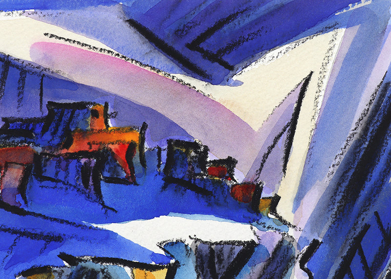 Walpi #6 (Hopi Village on First Mesa, Arizona), Painting, 2002