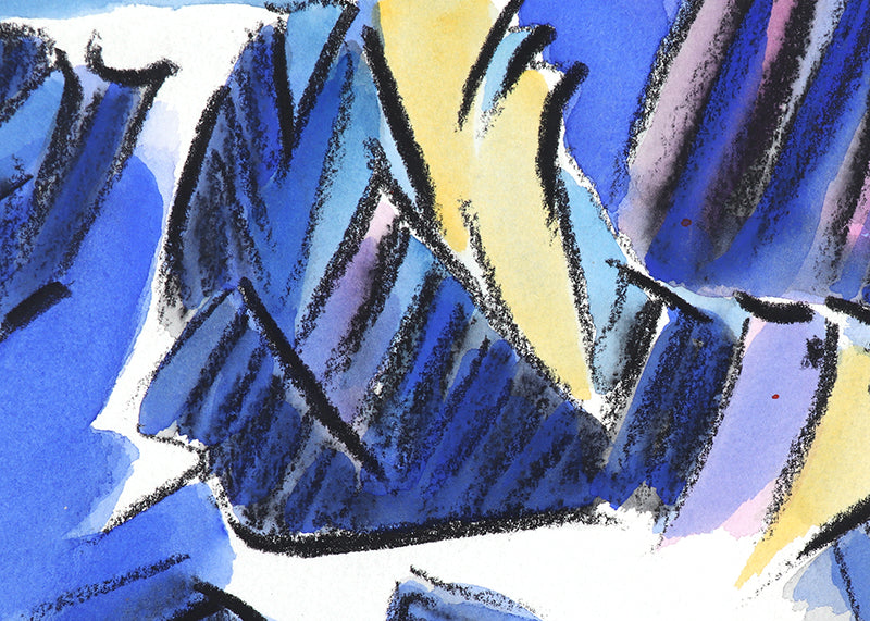 Walpi #7 (Hopi Village on First Mesa, Arizona), Painting, 2002