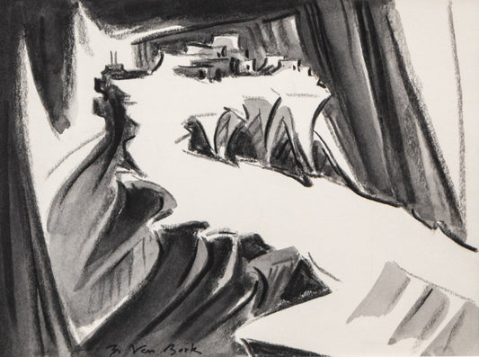 Walpi #17 (Hopi Village on First Mesa, Arizona), Painting, circa 2004