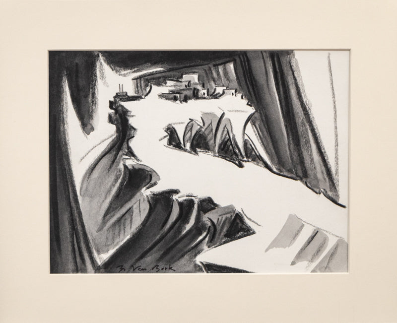 Walpi #17 (Hopi Village on First Mesa, Arizona), Painting, circa 2004