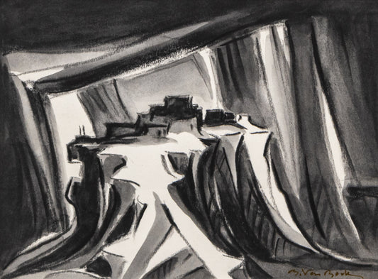 Walpi #19 (Hopi Village on First Mesa, Arizona), Painting, 2004