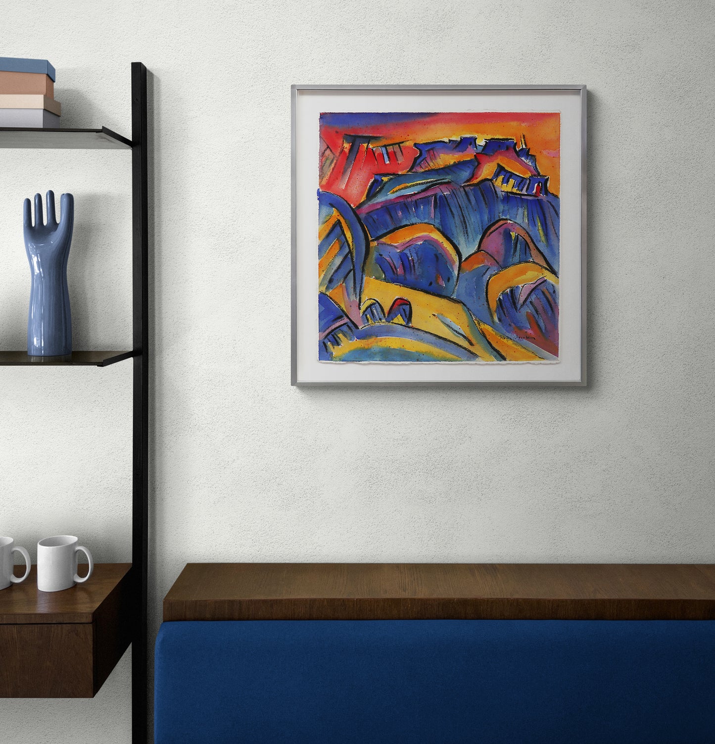 Second Mesa (Hopi Pueblo, Arizona), Painting, circa 1989