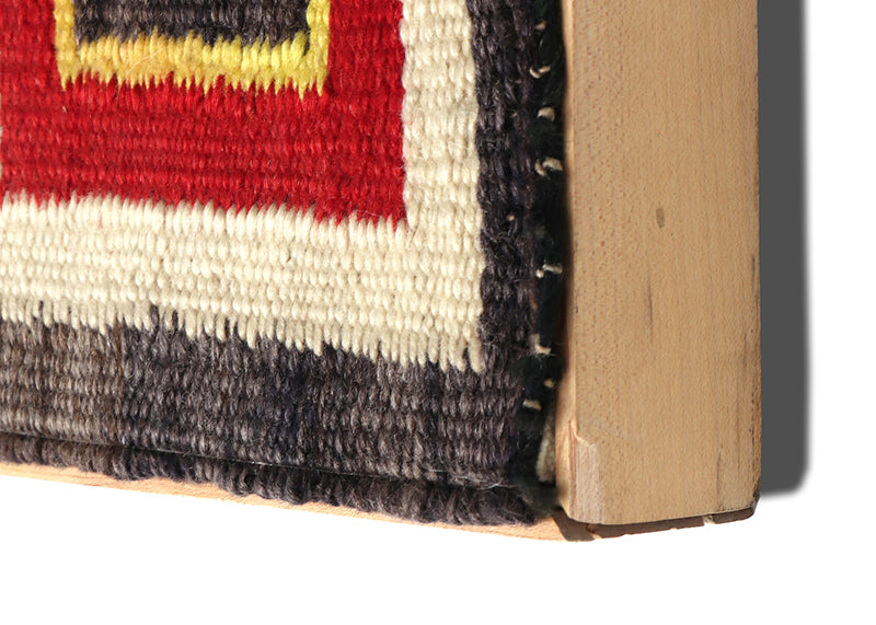 Pictorial Weaving with Airplanes and Figures, circa 1940