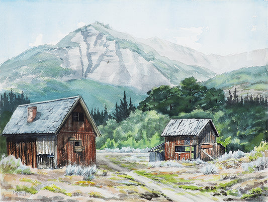 The Aged and the Ageless (Mountain Landscape), Painting