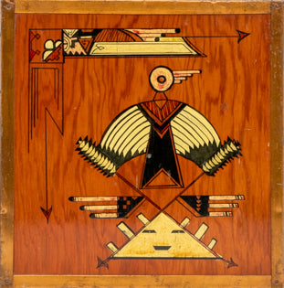 Spirit Figure, circa 1939, oil on wood Painting