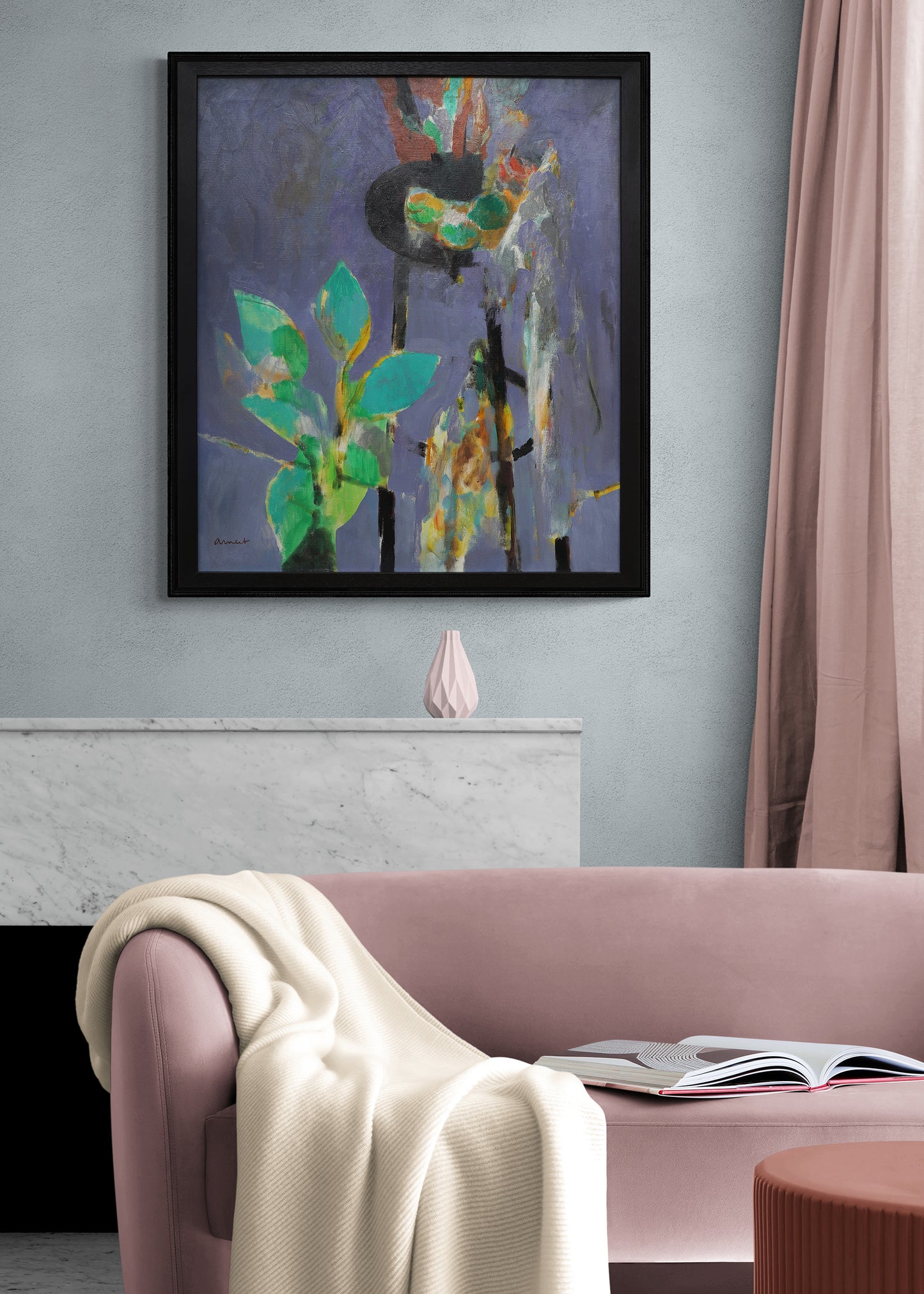 Untitled (Plant and Stool), Painting, 1959