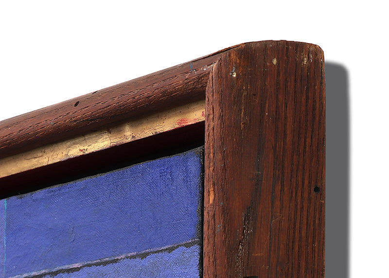 Florentine Night (Abstract in Indigo, Violet, Black, and Green), Painting, circa 1951