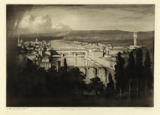 George Elbert Burr (1859-1939) artwork for sale. Florence From San Miniato (Italy), Print, circa 1905, Denver, Colorado, Art Gallery)