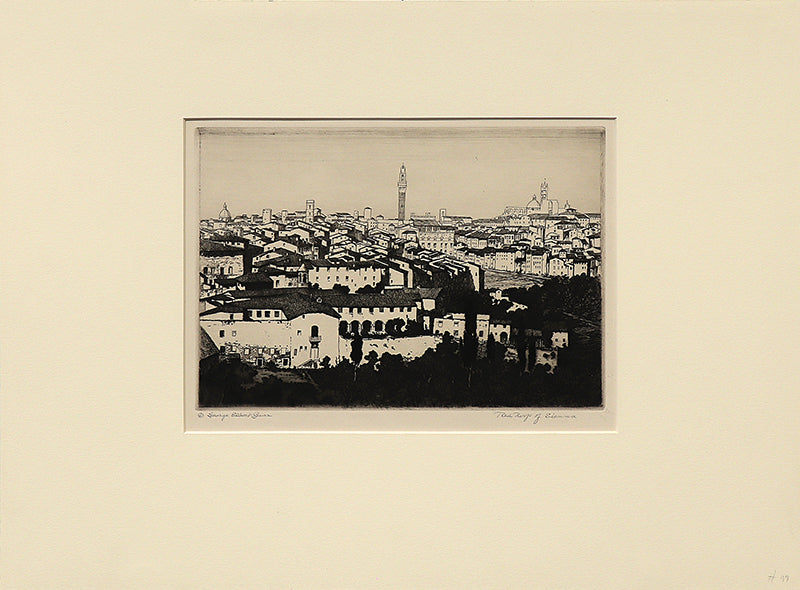 Red Roofs of Sienna (Italy), Print, circa 1905
