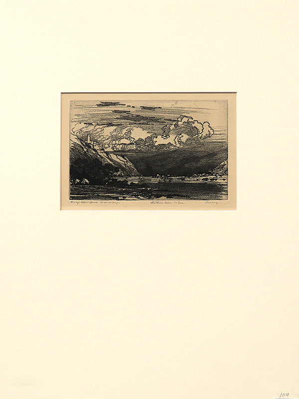 The Rhine Below St. Goar (Rheinfels Castle, Germany), Print, circa 1905