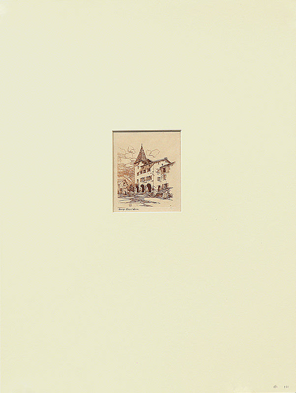 A Swiss Farmhouse (Switzerland), Print, circa 1905