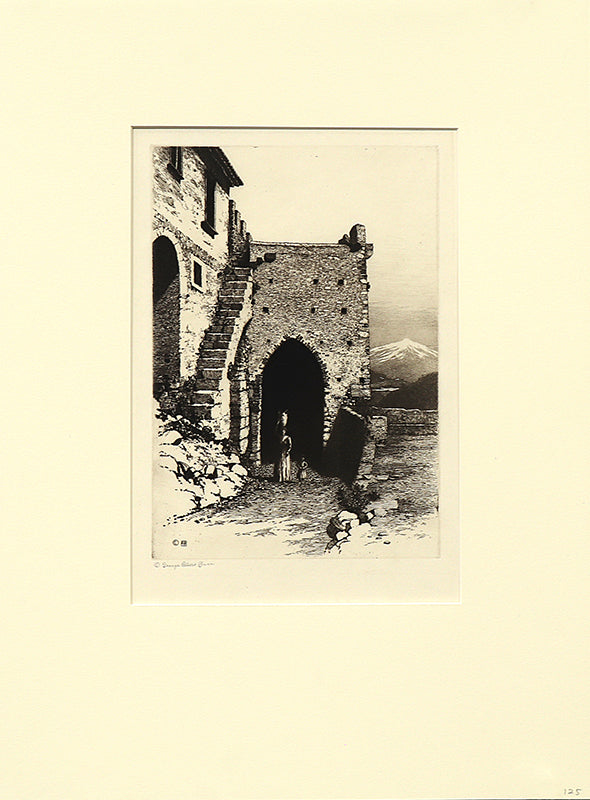 Catania Gate, Taormina, Italy, Print, circa 1905
