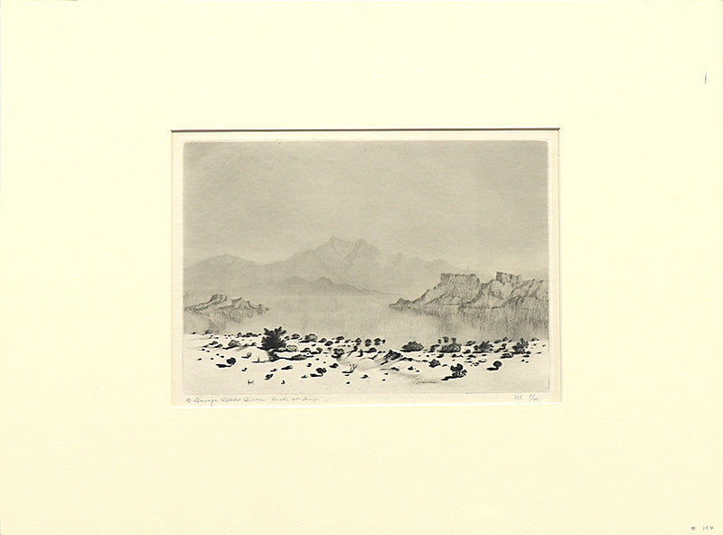 A Mirage (Arizona - Desert Set), Print, circa 1921