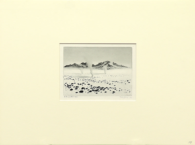 Whirlwinds, Mojave Desert, California (Desert Set), Print, circa 1921