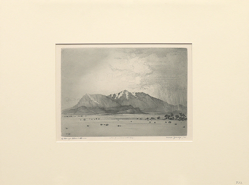 San Francisco Mountains, Arizona (Desert Set), Print, circa 1921