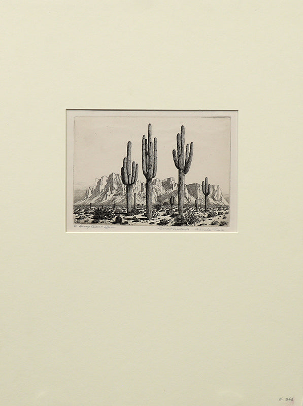 Desert Sentinels, Apache Trail (Arizona), Print, circa 1925