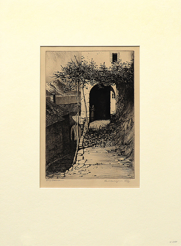 On Lake Lugano, Italy, Print, circa 1905