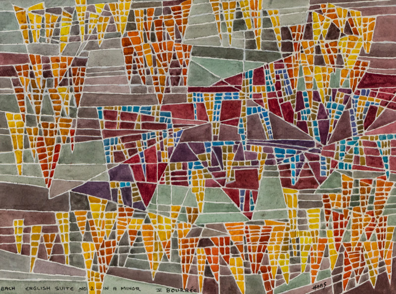 Hildegarde Haas (1926-2002) artwork for sale. Bach - English Suite No.2 in A Minor - V Bourree, Painting, Denver, Colorado, Art Gallery)